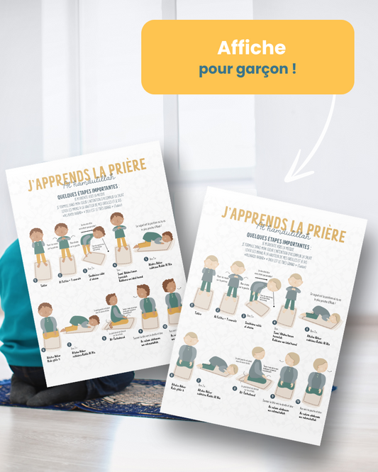 Affiche "j'apprends la prière"