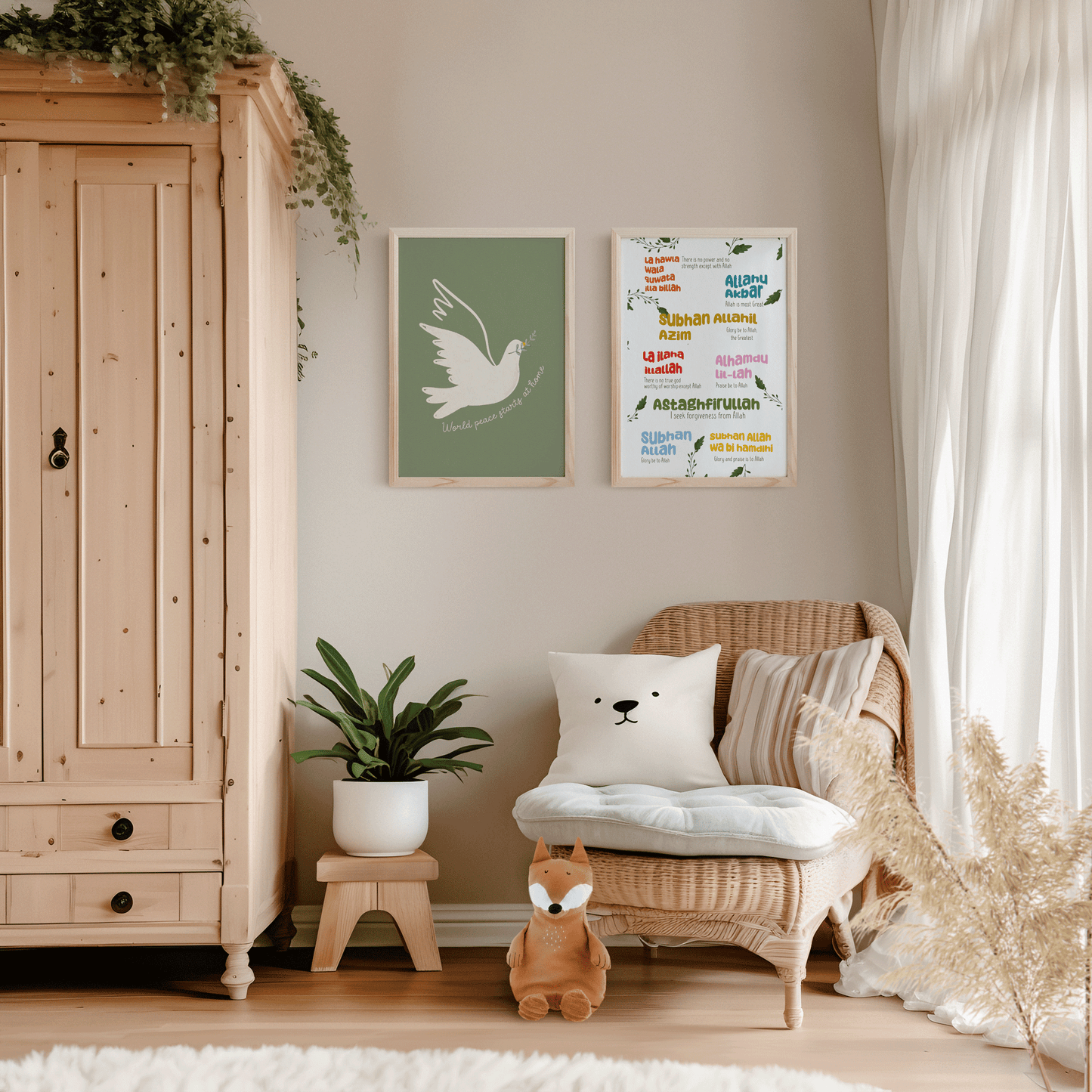 Affiche "Wolrd peace starts at home" ÉDITION LIMITÉE