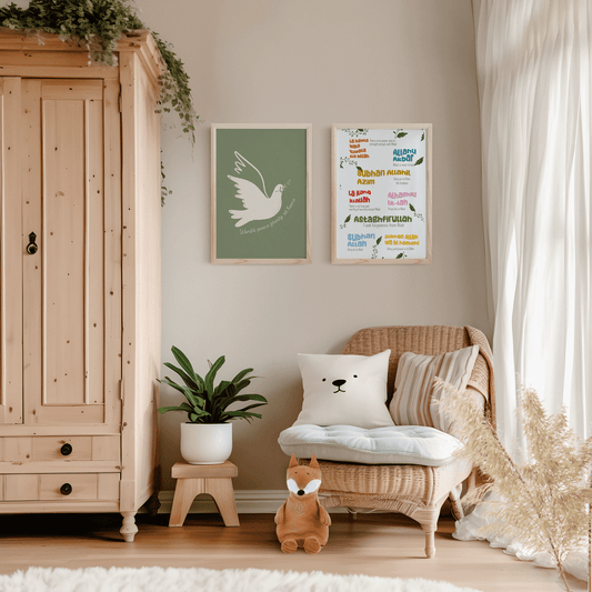 Affiche "Wolrd peace starts at home" ÉDITION LIMITÉE