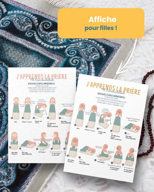 Affiche "j'apprends la prière"